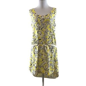 French Connection Yellow White Daisy Flower Fun Print Tank Dress Womens 8‎